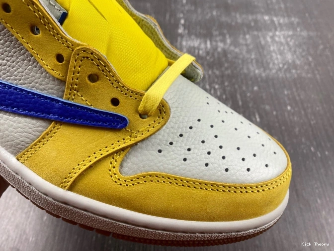 Kicktheory Canary Air 1 Low Jordan x Travis DZ4137-700 Scott OG 0702